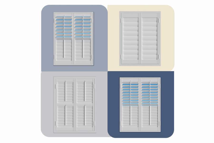 Use the Shutter Designer to see how Polywood shutters look with your Bakersfield home's wall colors. Four images of Polywood shutters from the Shutter Designer